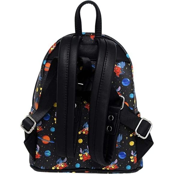 Loungefly Disney Lilo & Stitch in Space Allover Print Mini Backpack